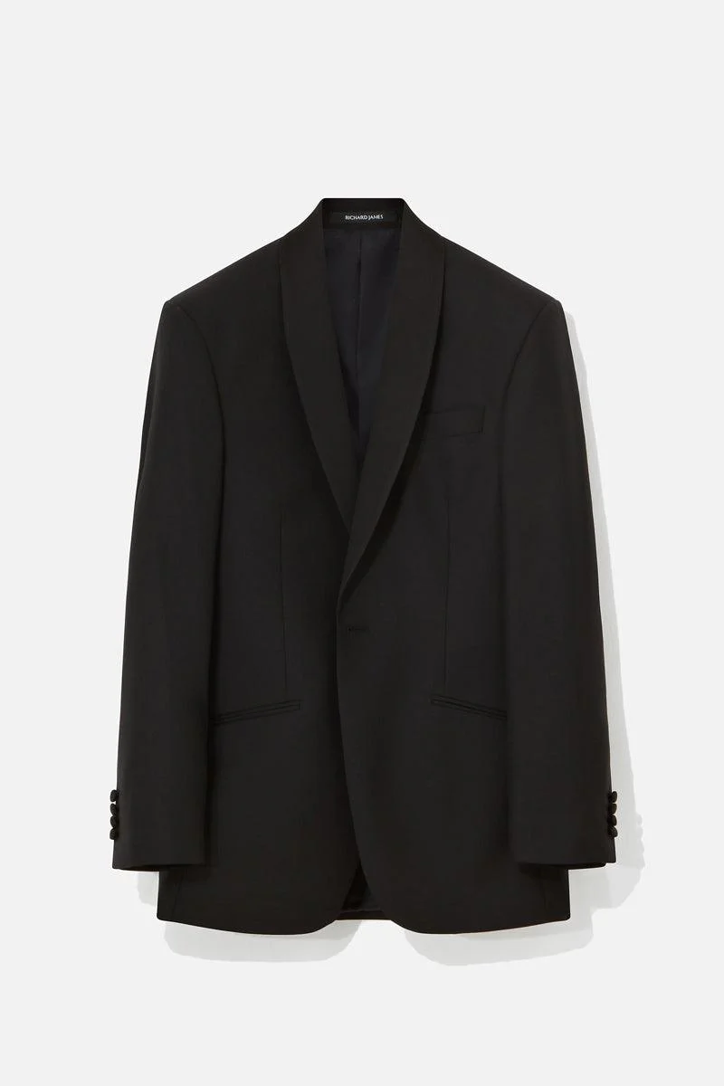Black Shawl Collar Evening Suit - Image 3