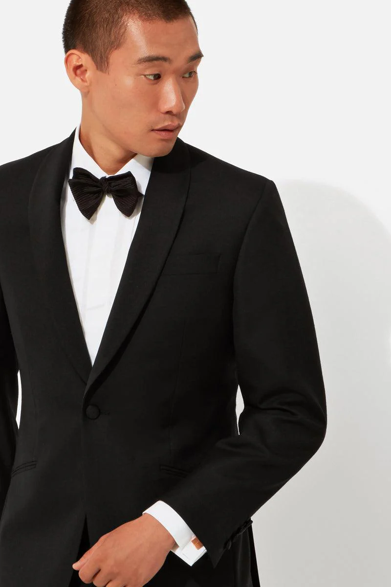 Black Shawl Collar Evening Suit - Image 4