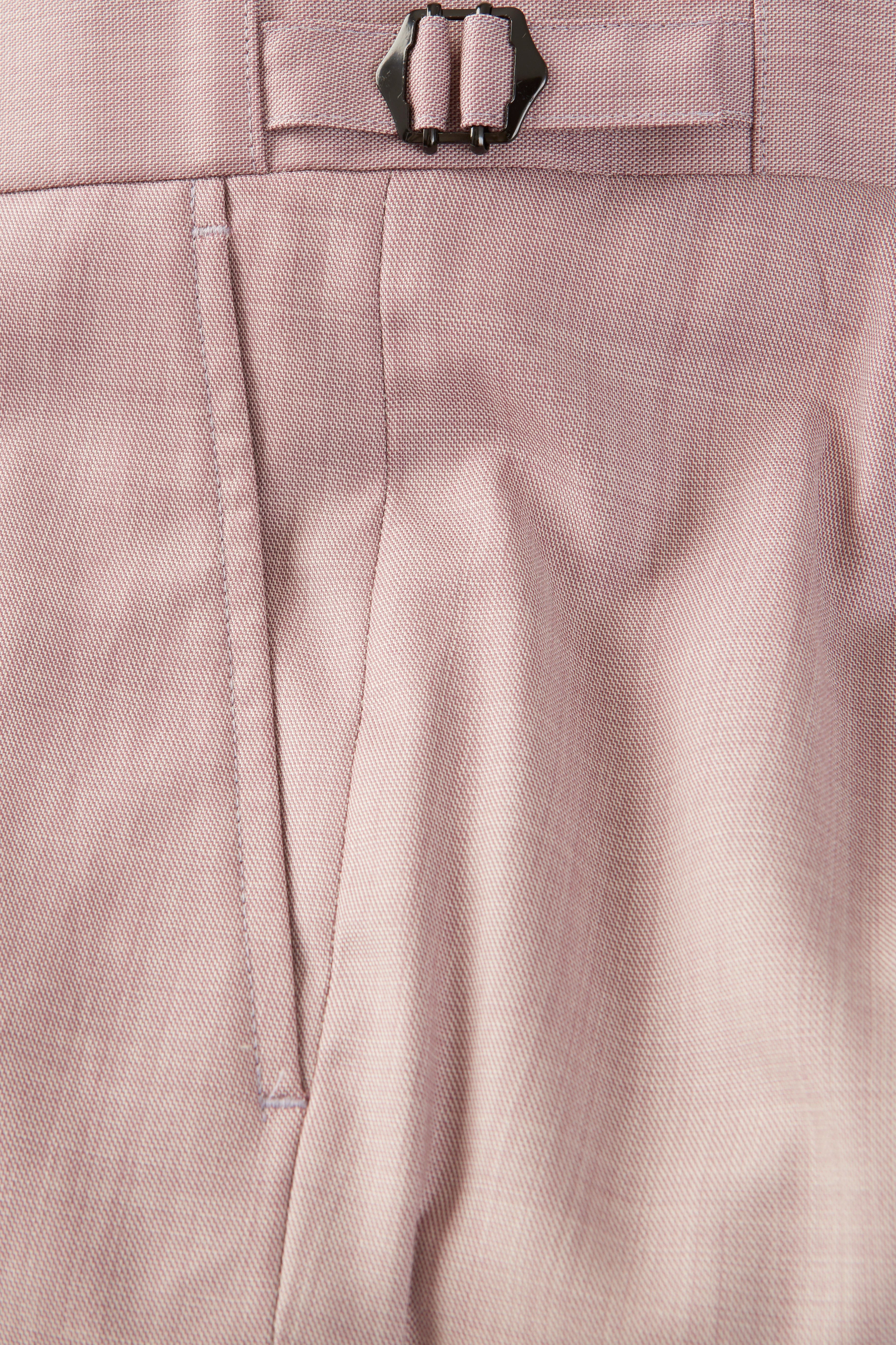 Chapman Suit – Dusky Pink Wool Sharkskin - Image 4
