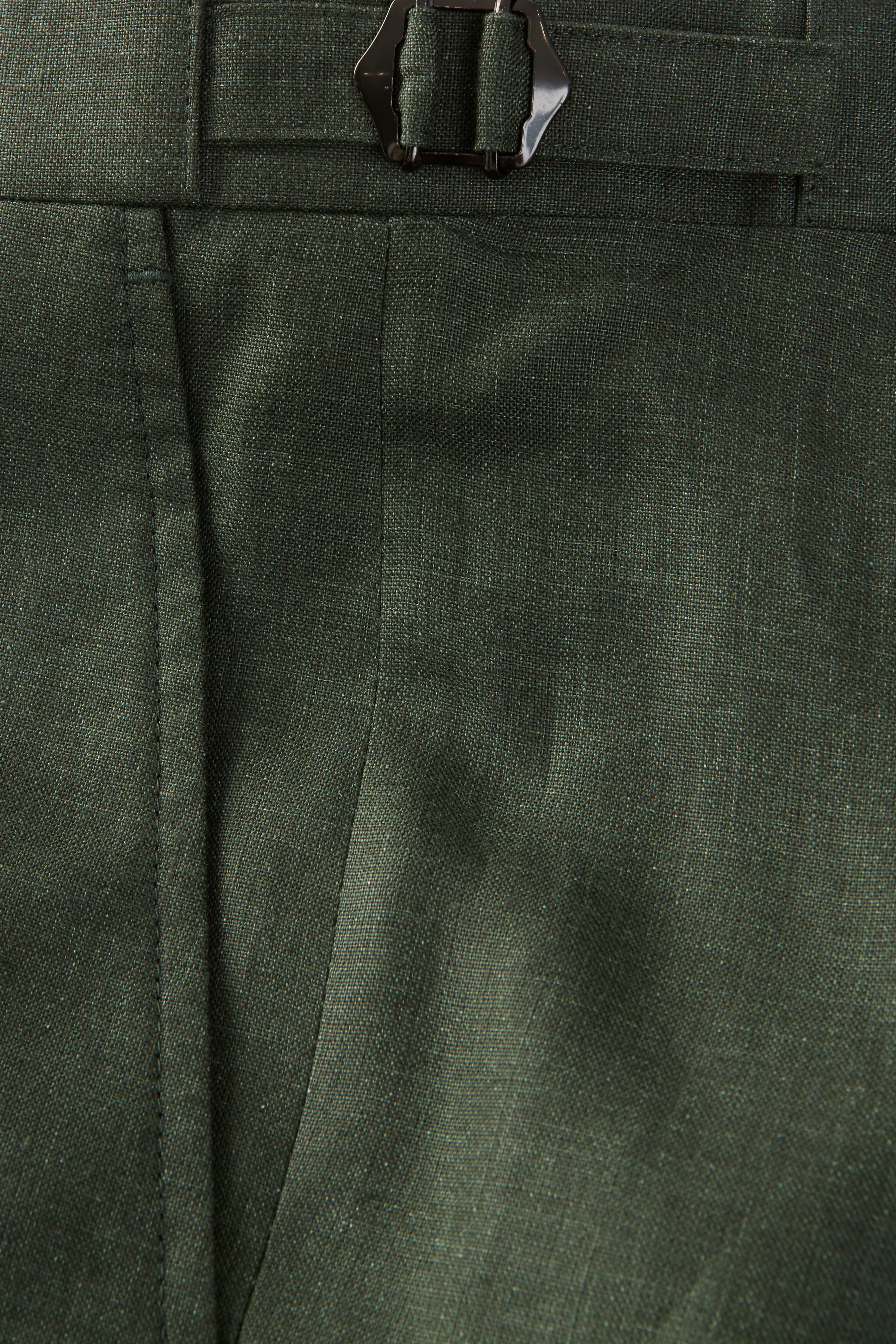 Chapman Trousers – Palm Green Linen - Image 2