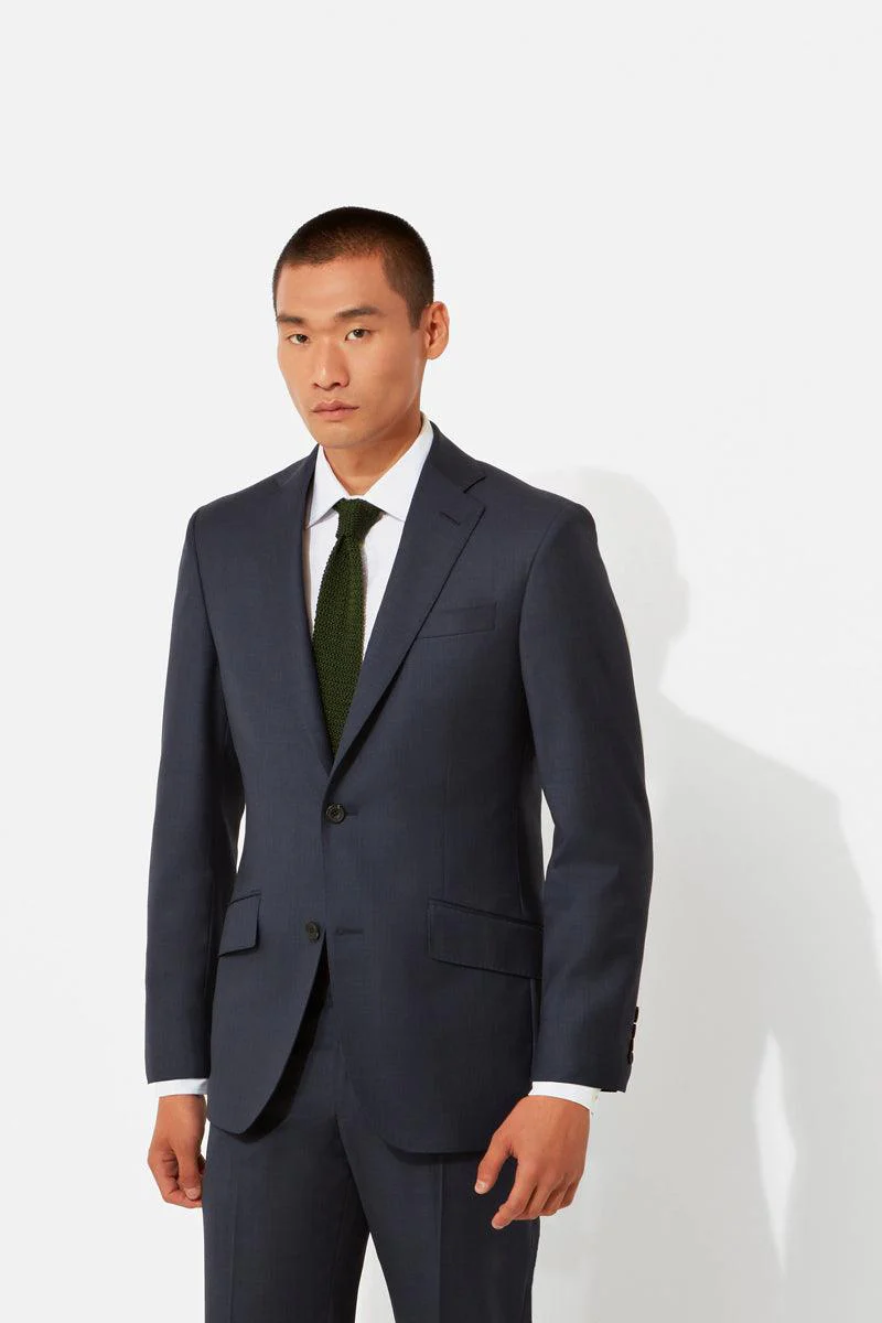 Blue Classic Sharkskin Jacket