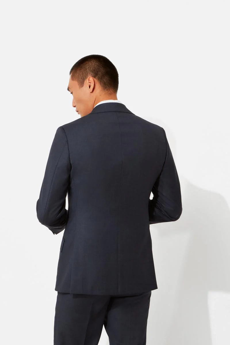 Blue Classic Sharkskin Jacket - Image 2