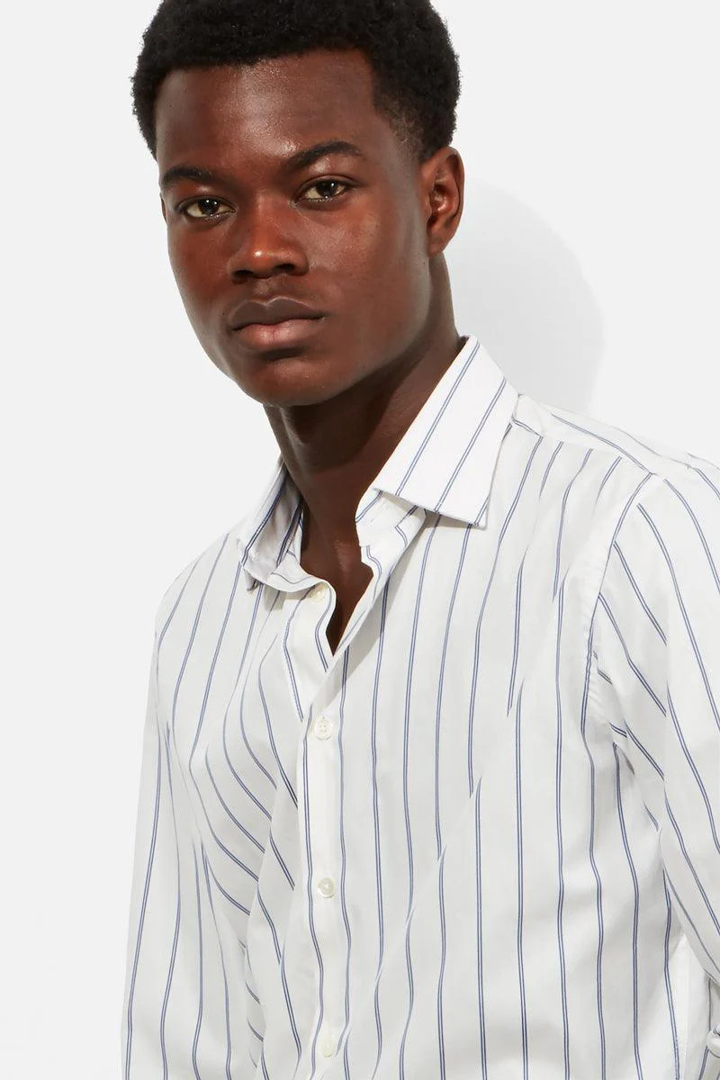 Contemporary Shirt - Blue Double Stripe - Image 3