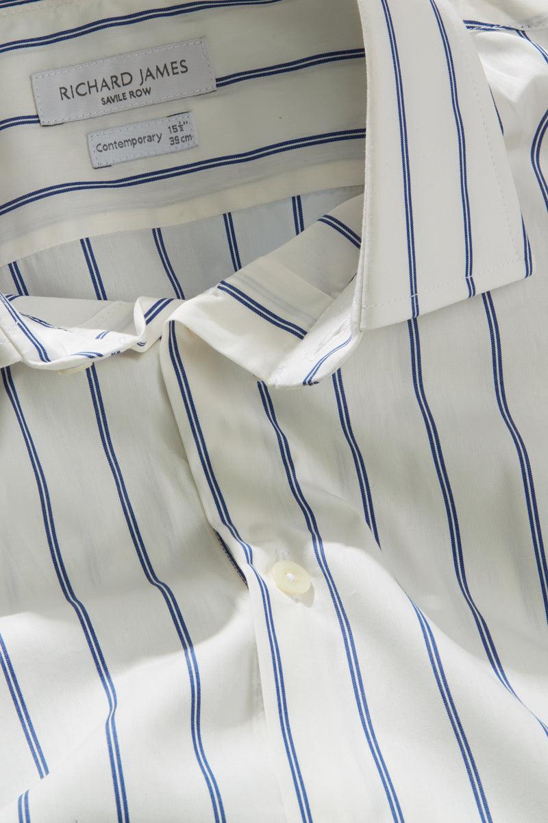 Contemporary Shirt - Blue Double Stripe - Image 4
