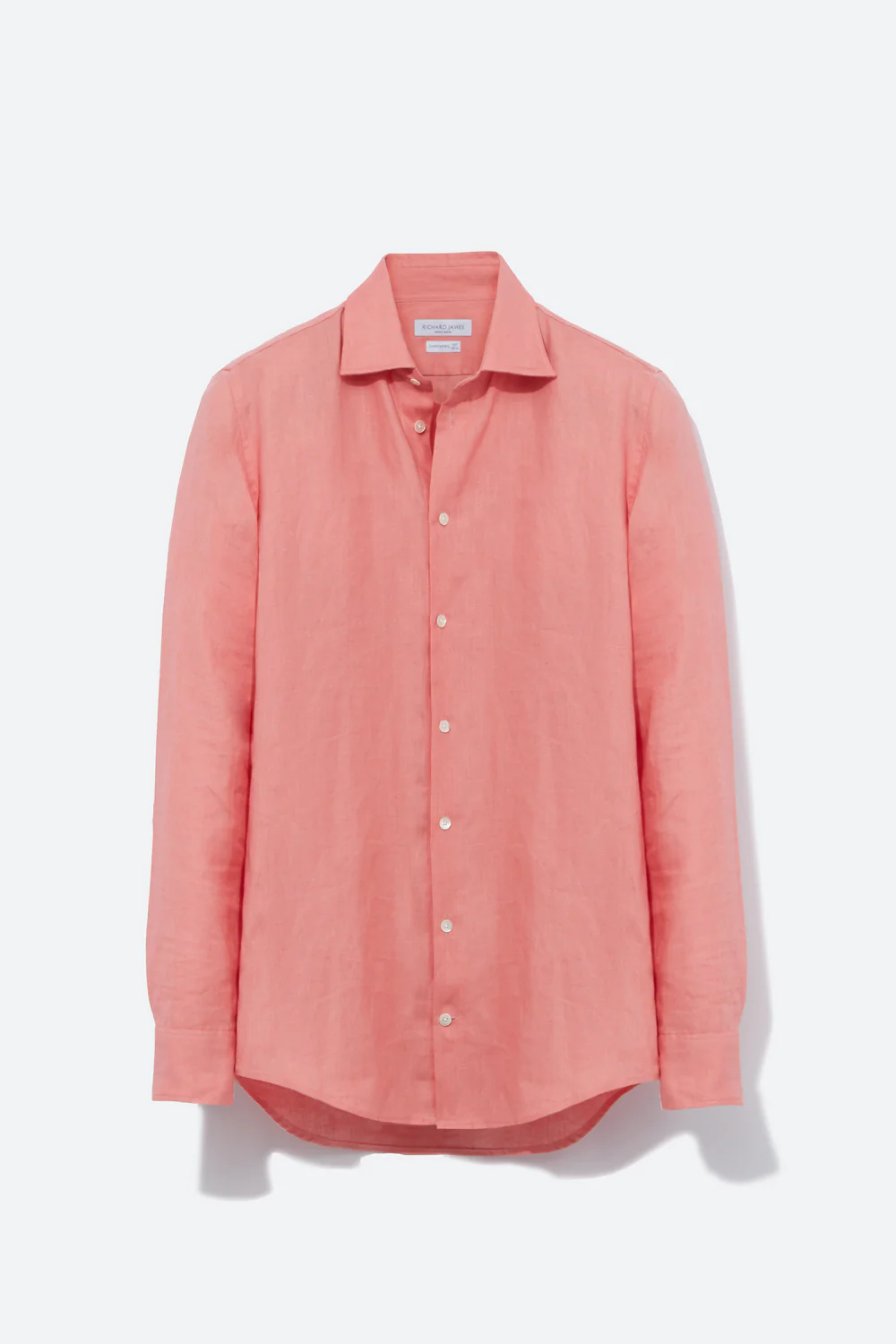 Contemporary Shirt – Coral Linen - Image 2
