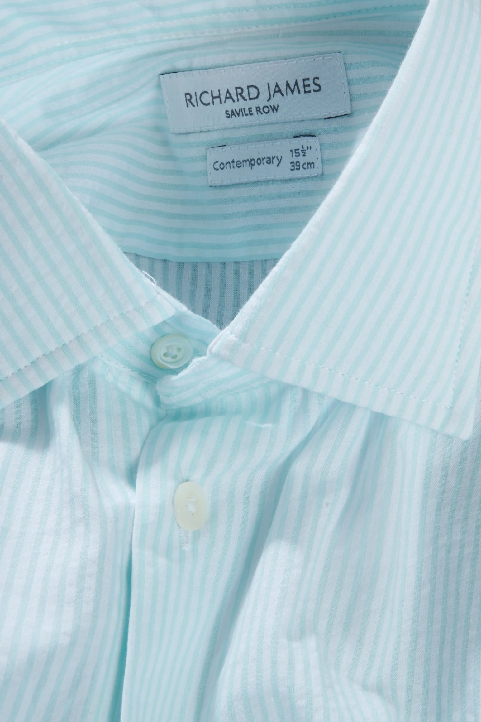 Contemporary Shirt – Mint Seersucker Stripe - Image 4
