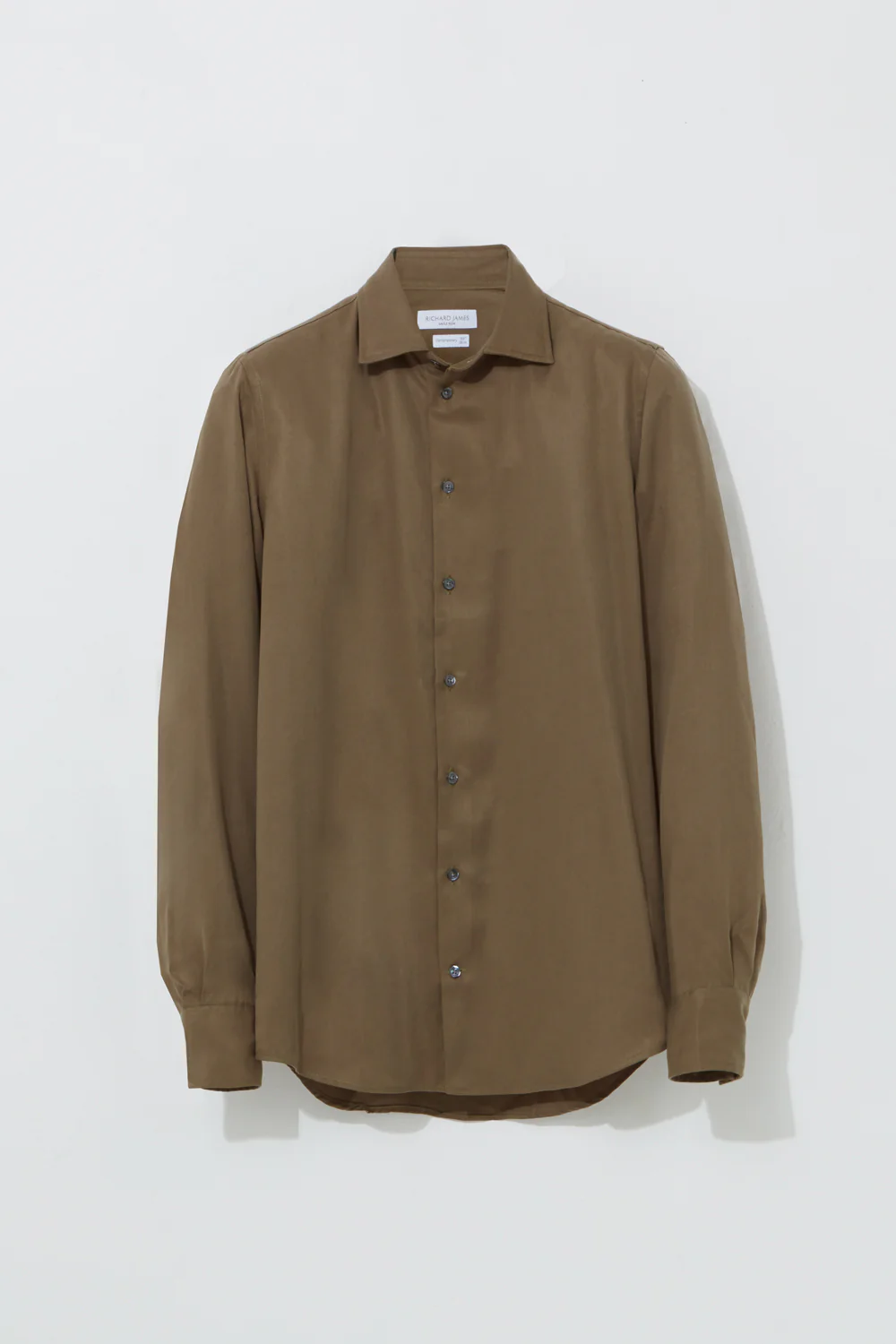 Contemporary Shirt – Olive Plain Twill - Image 2