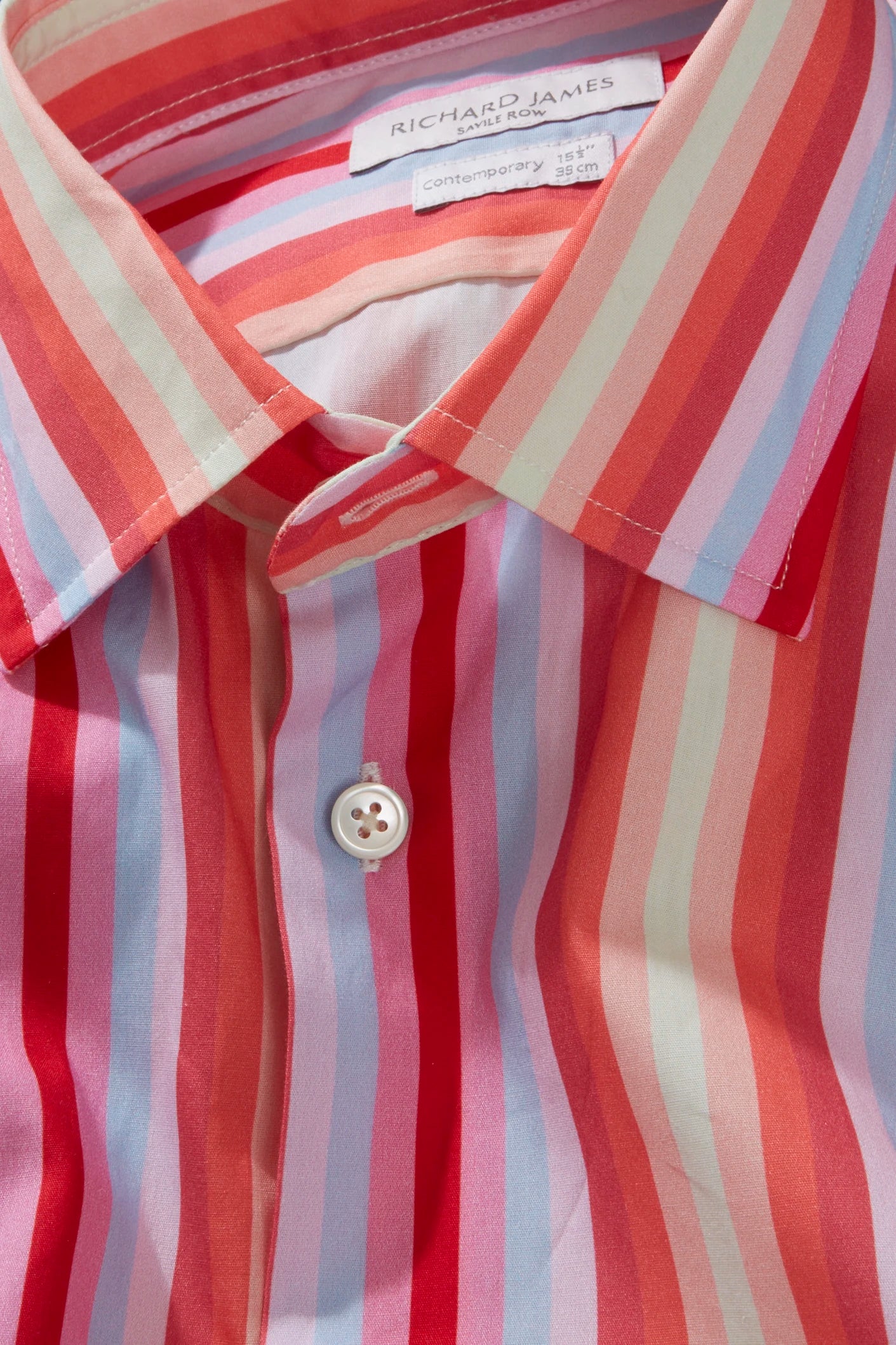 Contemporary Shirt – Red Multi-Stripe - Image 2
