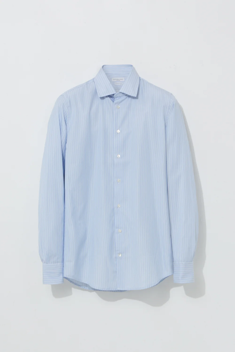 Contemporary Shirt – Sky Blue Narrow Stripe - Image 4