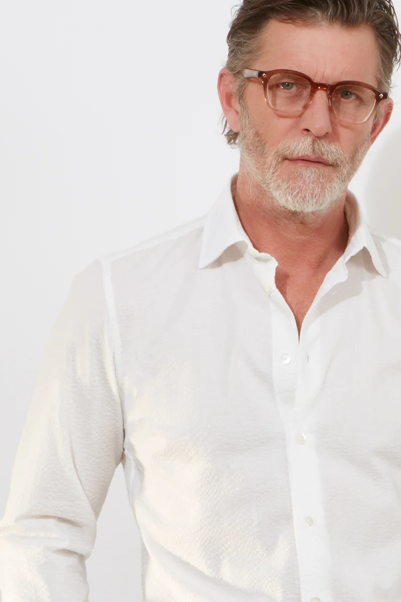 Contemporary Shirt – White Seersucker - Image 3