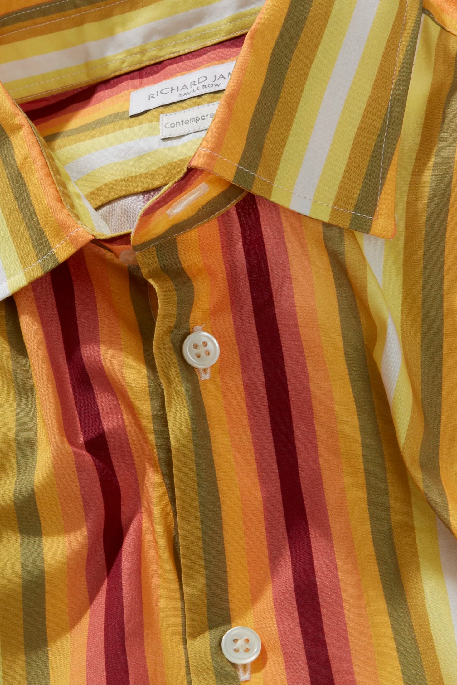 Contemporary Shirt – Yellow Multi-Stripe - Image 2