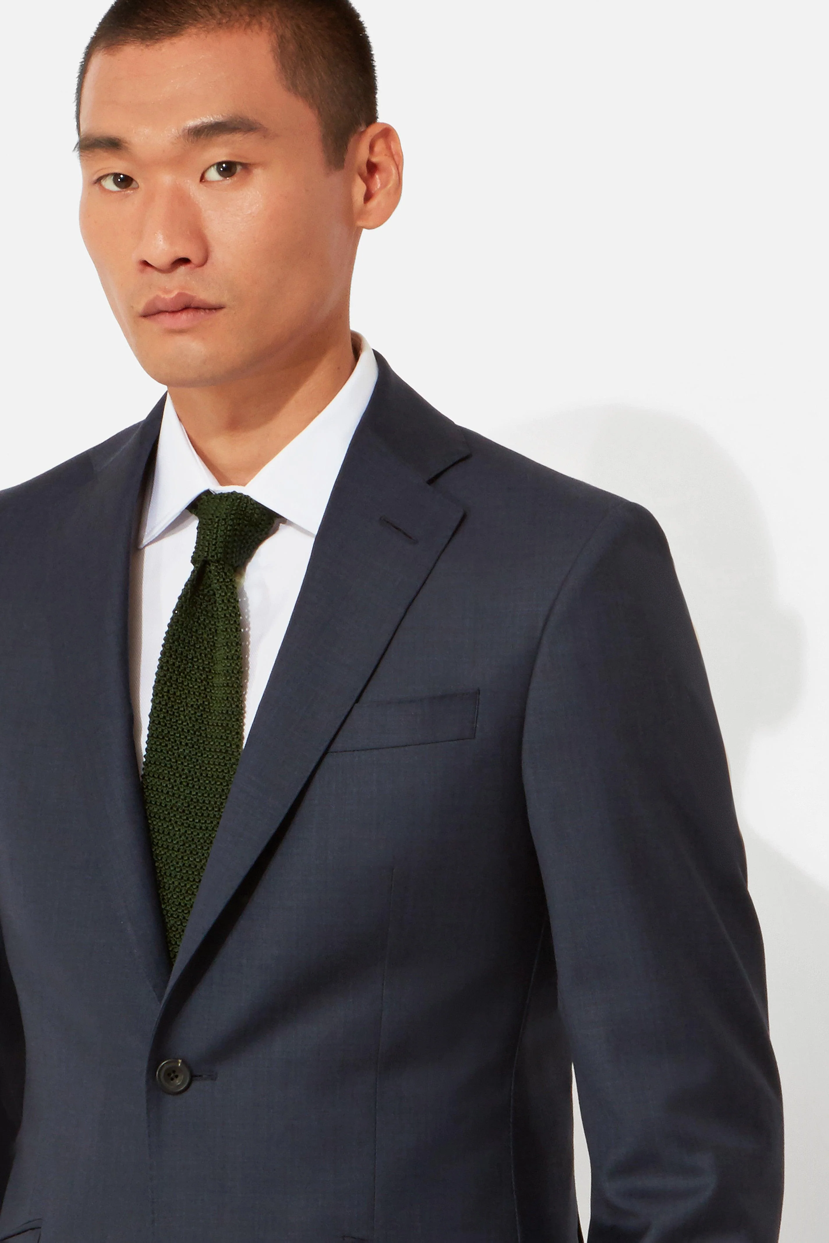 Dark Blue Sharkskin Suit - Image 6