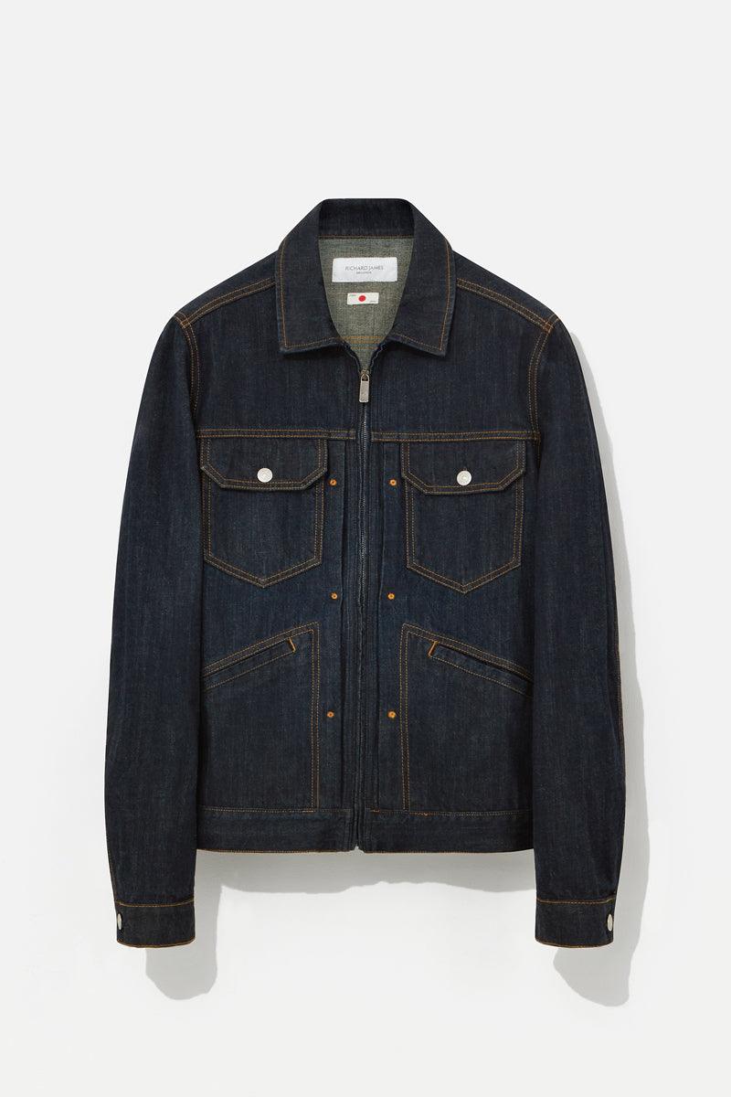 Denim Jacket - Indigo Japanese Selvedge Denim - Image 3