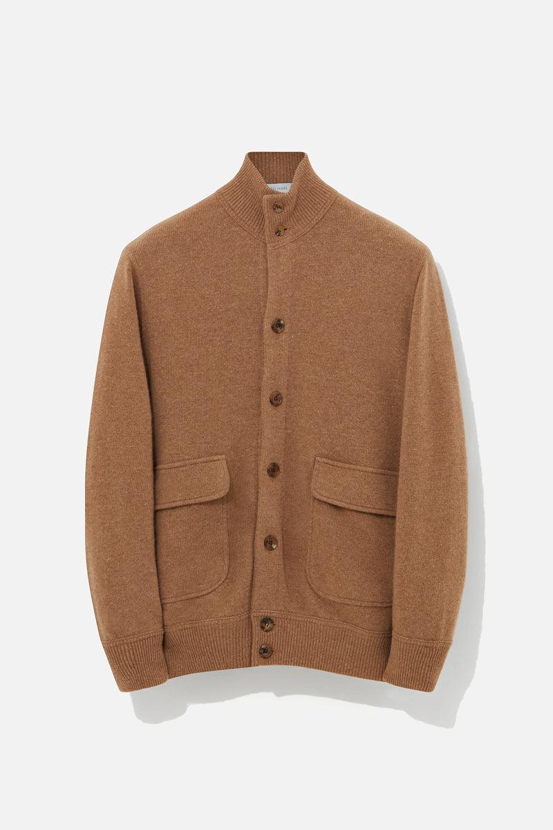Knitted Bomber - Camel Wool & Cashmere - Image 2