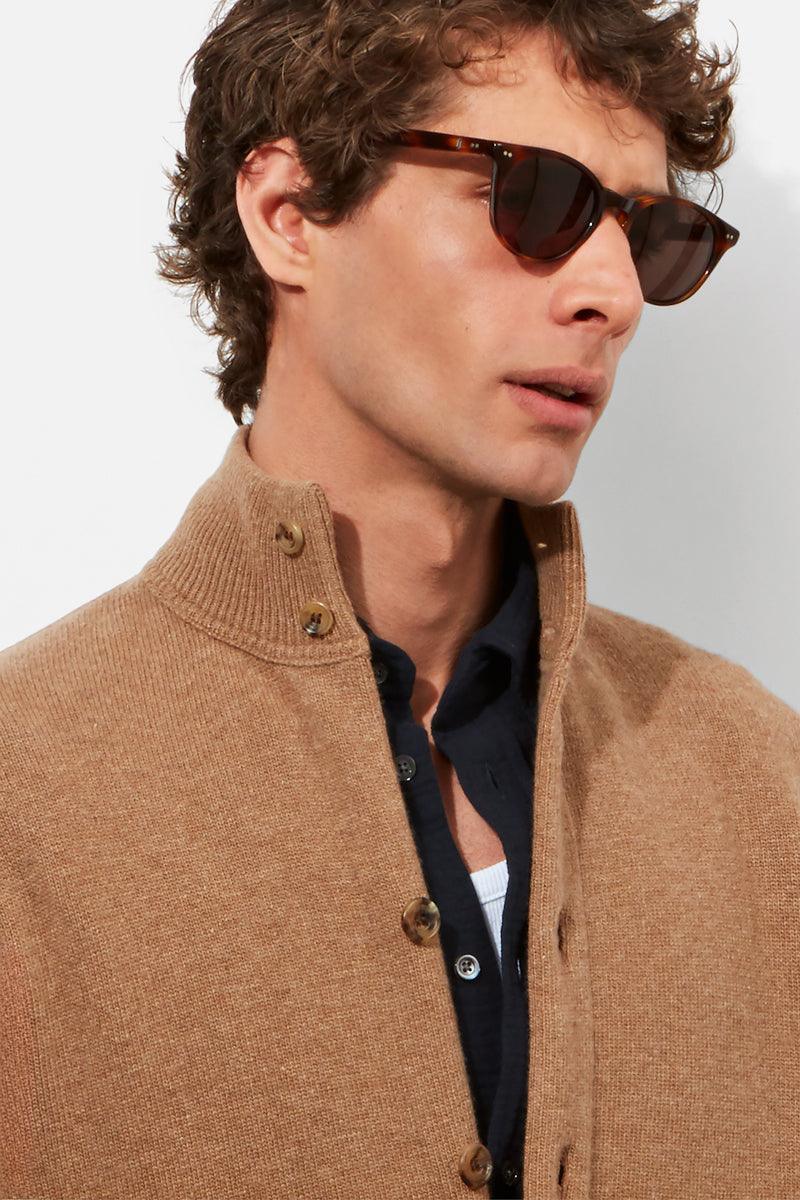 Knitted Bomber - Camel Wool & Cashmere - Image 3