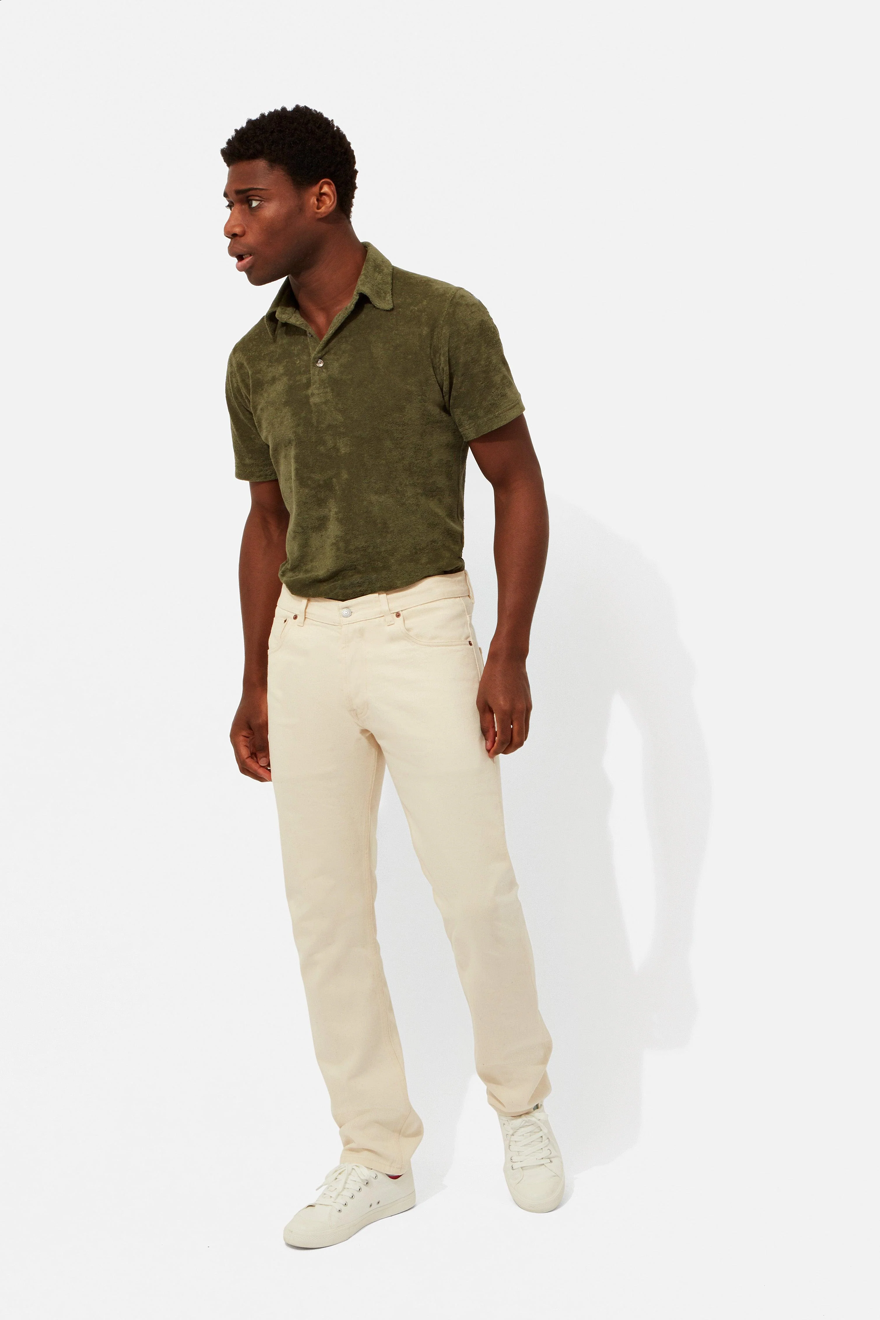 Off White Selvedge Jeans - Image 2