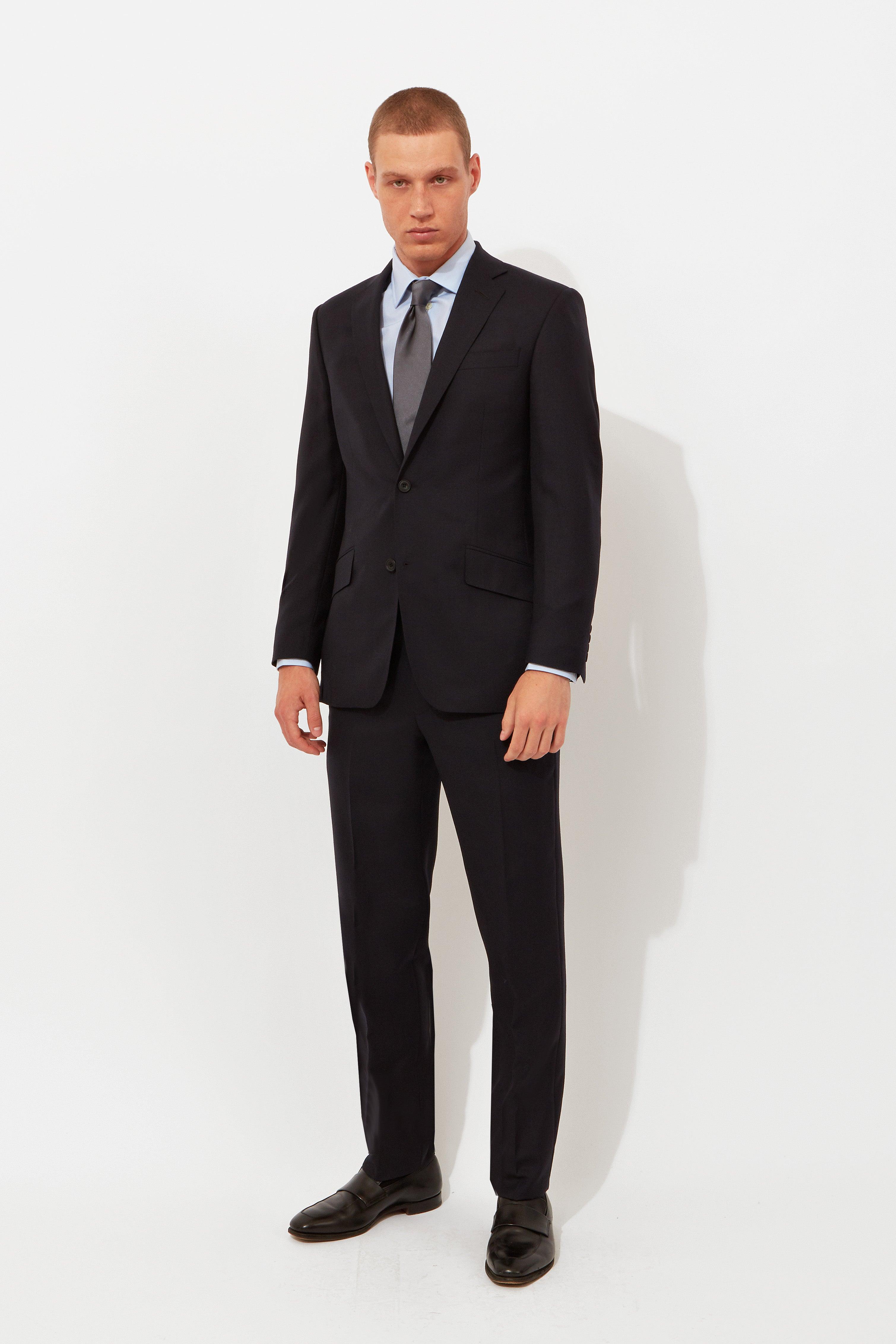 Navy Plainweave Suit