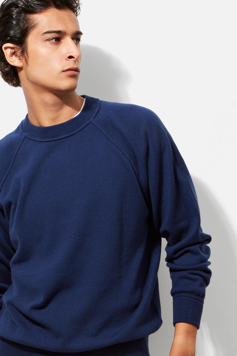 Raglan Crew Neck - Ink Blue Cashmere - Image 3