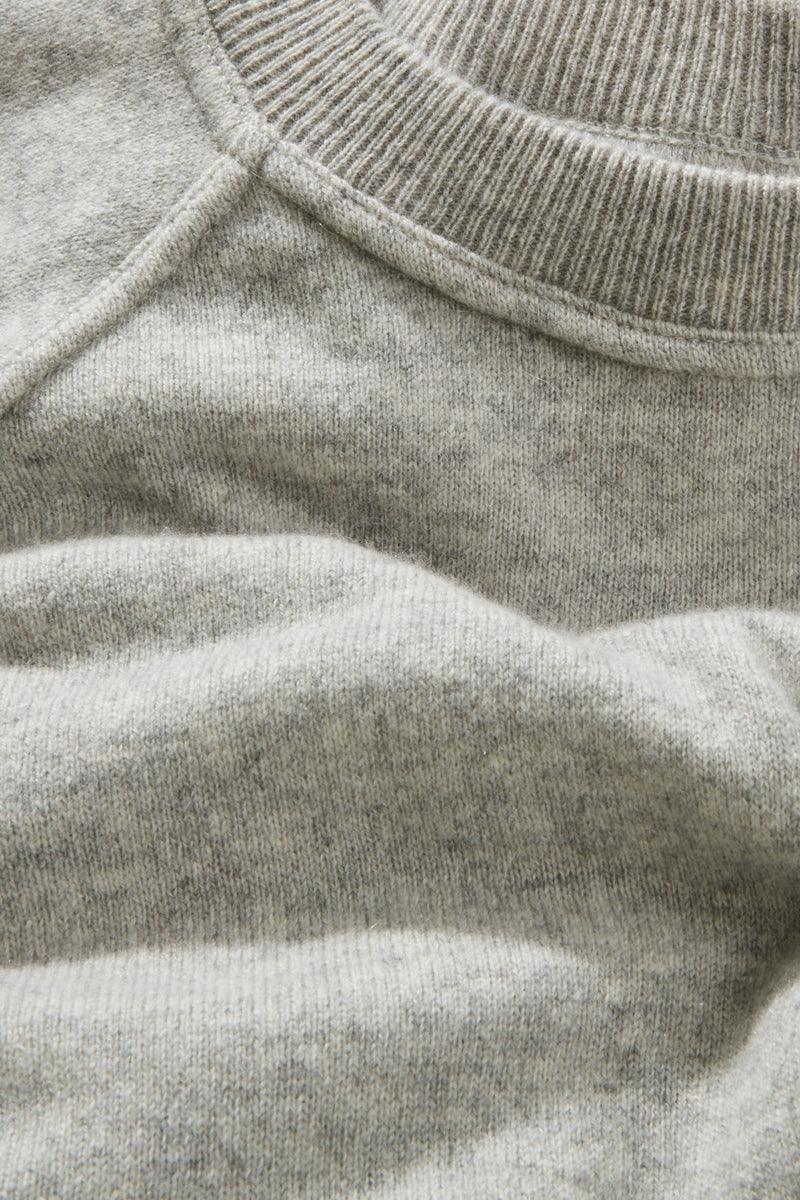 Raglan Crew Neck - Marl Grey Cashmere - Image 4