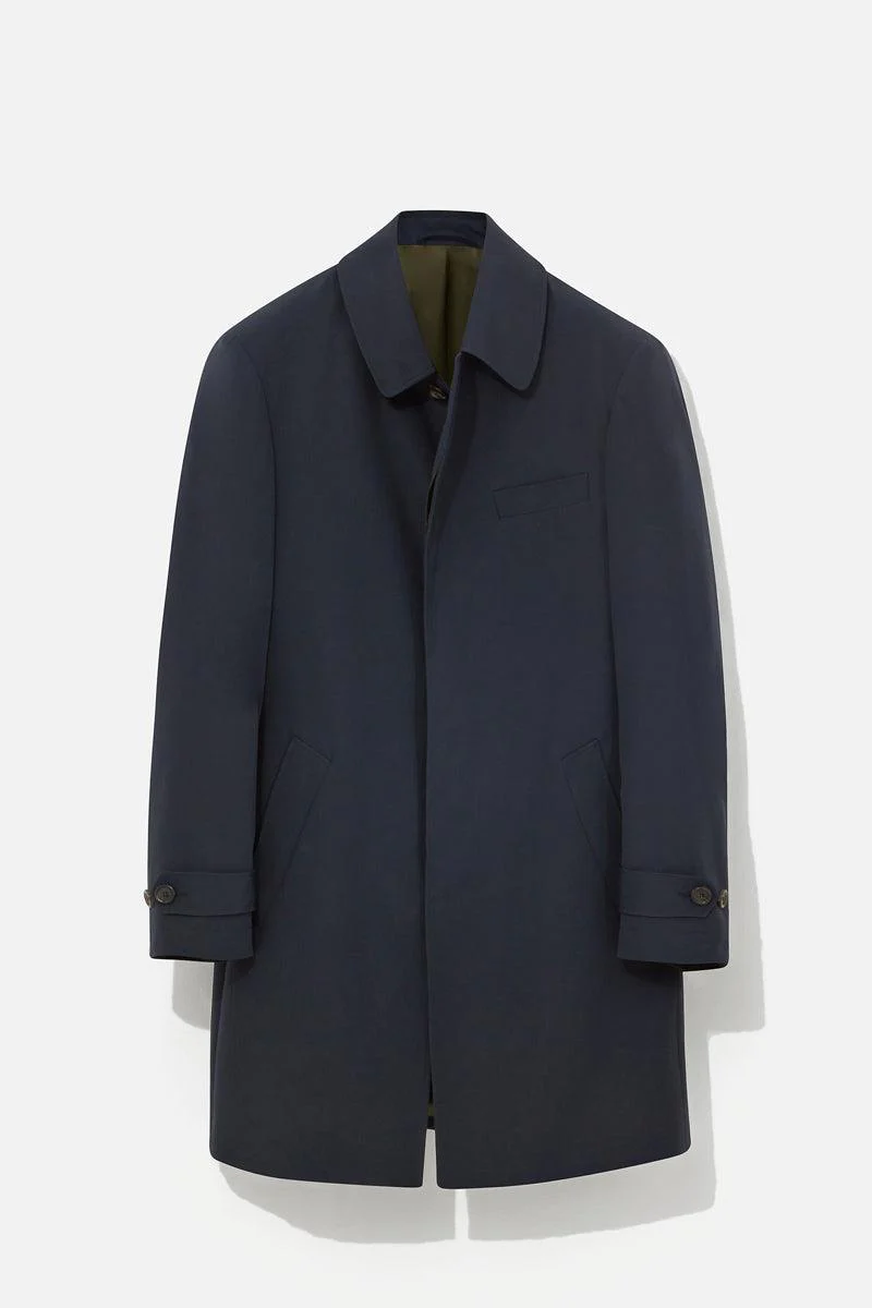 Raincoat - Navy Cotton & PL - Image 3