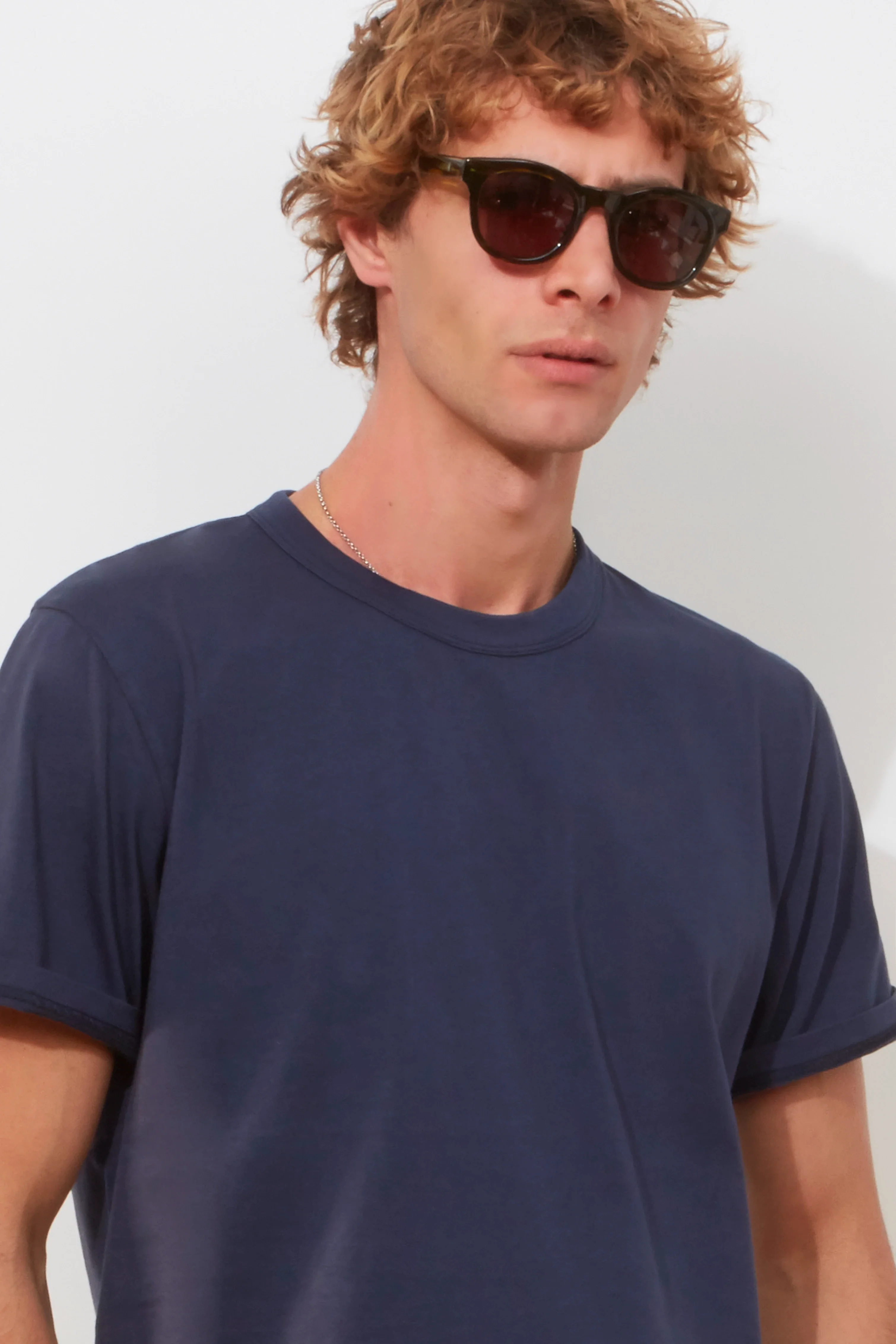 T-Shirt – Navy Cotton - Image 2