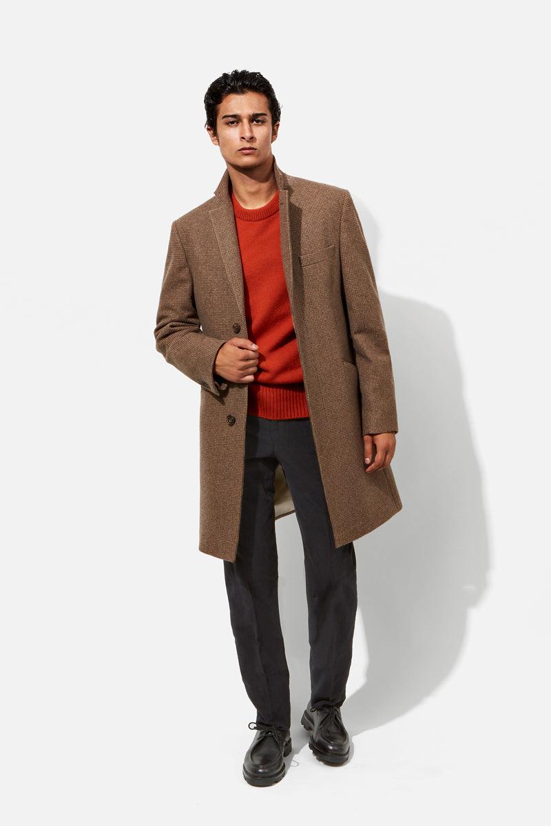 Tan Dogtooth Coat