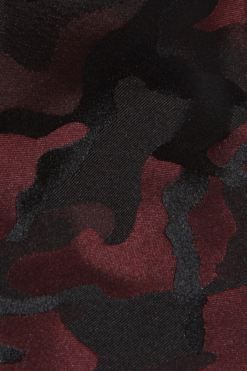 TIE – BURGUNDY CAMOUFLAGE - Image 2