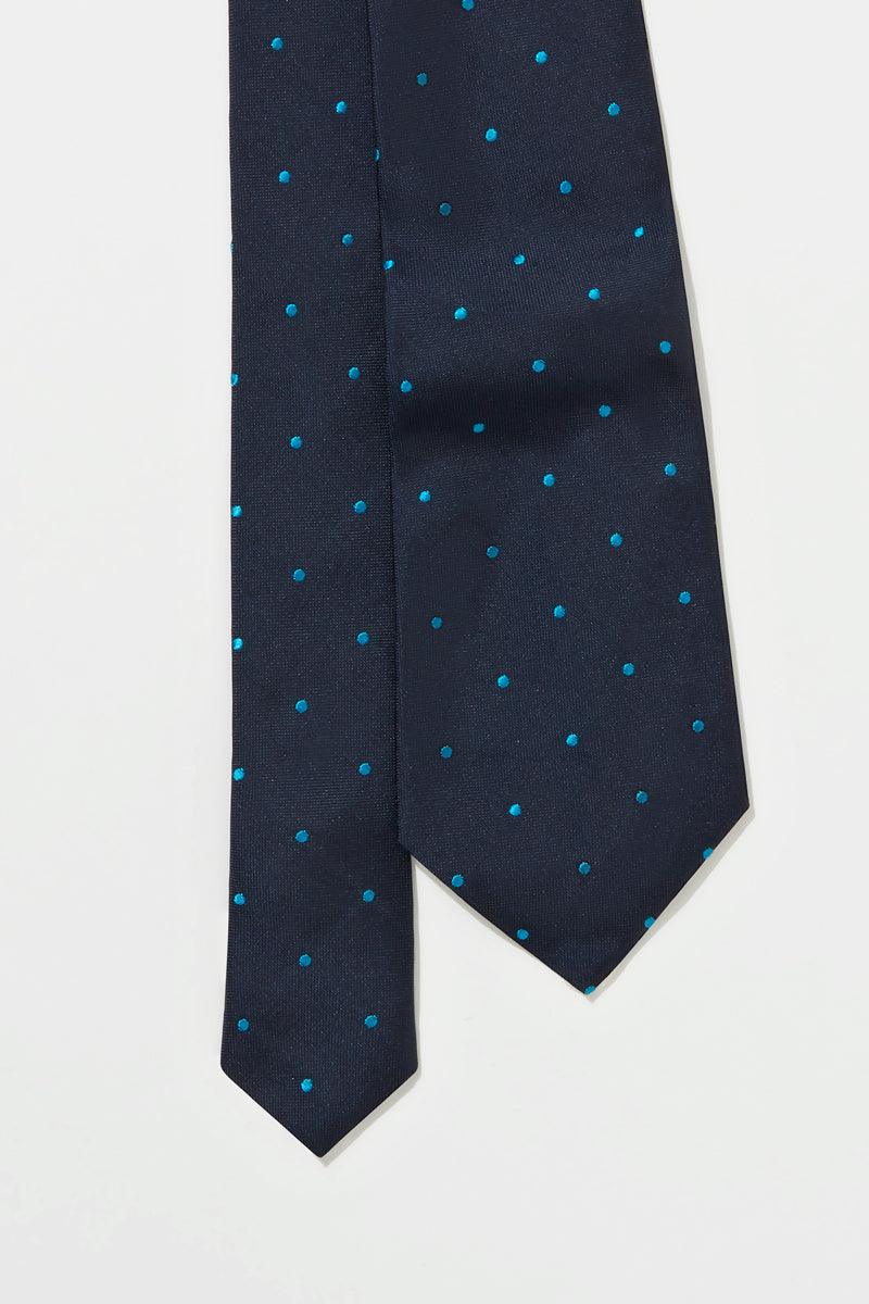TIE – TEAL & BLUE SMALL SPOT