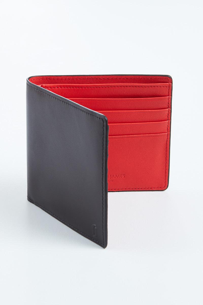 Two-Tone Wallet in Calf Leather